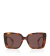 Gucci Womens Brown Gg1861s Square-frame Acetate Sunglasses In Brown