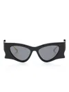 Gucci Acetate Cat-eye Sunglasses In Black