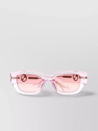 Gucci Acetate Cat Eye Sunglasses With Tinted Lenses In Pink
