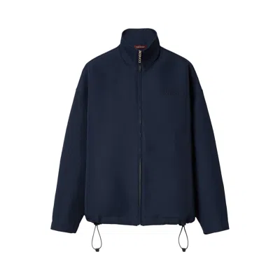 Pre-owned Gucci Acetate Gabardine Bomber Jacket 'petroleum Blue' | Women's Size 40