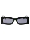 Gucci Gg1425s Rectangular Acetate Sunglasses In Black