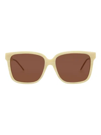 Gucci Acetate Square Women's Sunglasses In Neutral
