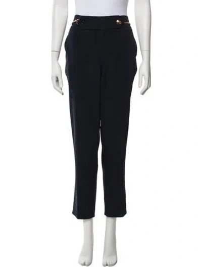 Pre-owned Gucci Acetate Straight Leg Pants In Blue