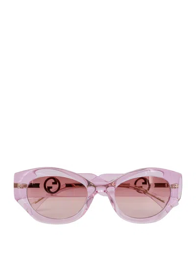 Gucci Acetate Sunglasses In Pink