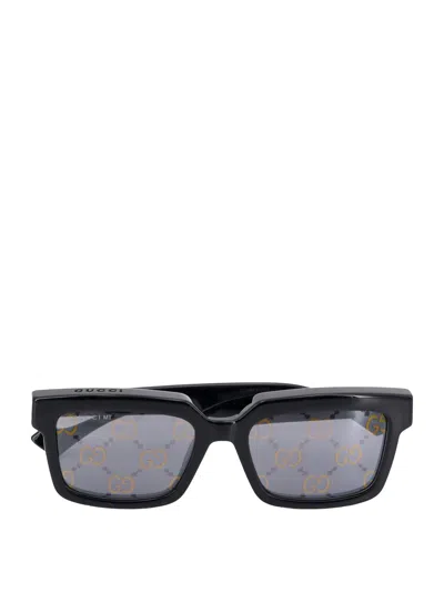 Gucci Acetate Sunglasses In Black