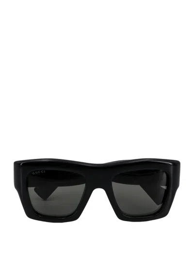 Gucci Acetate Sunglasses In Black