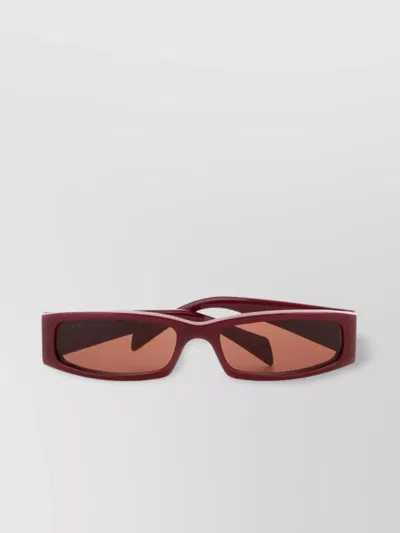 GUCCI ACETATE SUNGLASSES FRAME RECTANGULAR LENSES TINTED