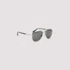 Gucci Silver Acetate Sunglasses In Gray