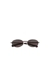 Gucci Women Acetate Sunglasses With Metal Profiles