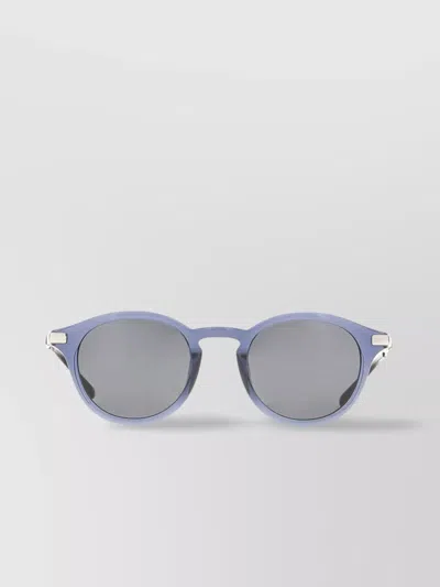 Gucci Acetate Sunglasses With Metal Temples And Round Frame
