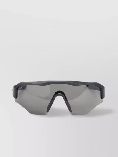 Gucci Acetate Sunglasses With Metallic Frame And Curved Temples