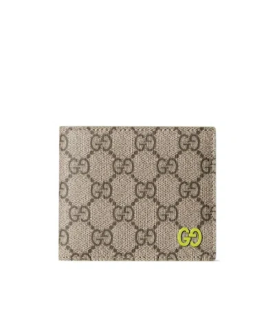 Gucci Acid Green Interior Gg Bi-fold Wallet