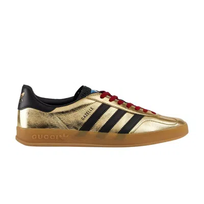 Pre-owned Gucci Adidas X  Gazelle 'metallic Gold'
