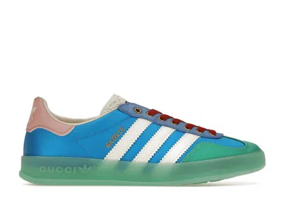 Pre-owned Gucci Adidas X  Gazelle (women's) Sneakers In Blue/green/pink In Multi