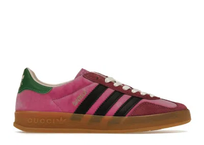 Pre-owned Gucci Adidas X  Gazelle (women's) Sneakers In Pink/collegiate Purple/bold Green