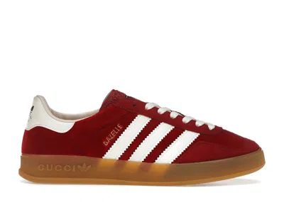 Pre-owned Gucci Adidas X  Gazelle (women's) Sneakers In Red/white In Multi
