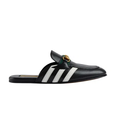 Pre-owned Gucci Adidas X  Horsebit Slipper 'black' | Men's Size 7