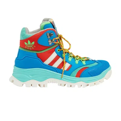 Pre-owned Gucci Adidas X  Lace Up Boot 'blue Red' | Men's Size 7
