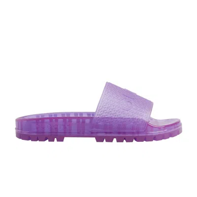Pre-owned Gucci Adidas X  Wmns Slide 'transparent Purple' | Women's Size 2