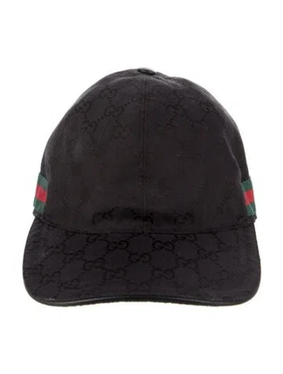 Pre-owned Gucci Adjustable Baseball Cap In Black