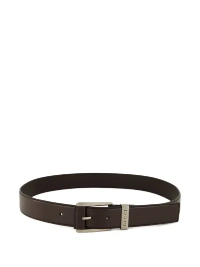 Gucci Adjustable Calfskin Belt In Brown