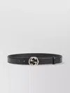 Gucci Adjustable Gg Logo Pattern Belt In Black