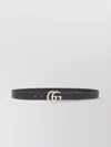 Gucci Adjustable Leather Belt With Embossed Pattern In Gray