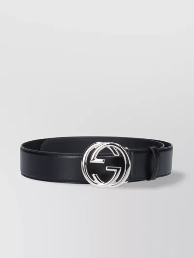 Gucci Adjustable Metal Buckle Smooth Finish Belts
