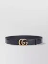 Gucci Black Belt With Gg Marmont Buckle In Leather Man