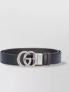 Gucci Adjustable Textured Belts Stylish Finish In Black