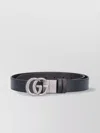 Gucci Adjustable Textured Belts Stylish Finish In Black