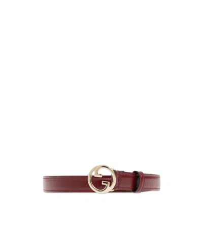 Gucci Adjustable Waist Belt In Red