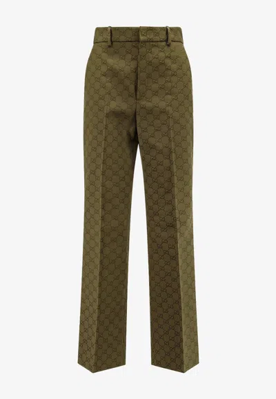 GUCCI ALL-OVER GG JACQUARD PANTS