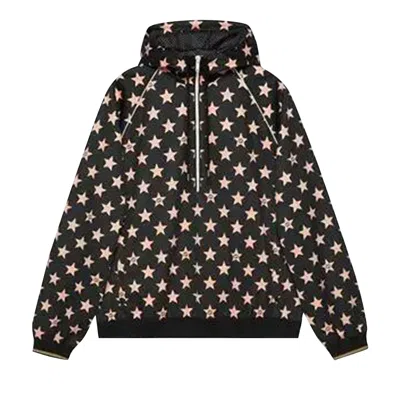Pre-owned Gucci All Over Half Zip Jacket 'black/pink' | Men's Size M