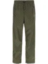 Gucci Olive Green Nylon Pant In Green
