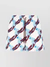 Gucci Nylon Swim Trunk With Surfer Print
