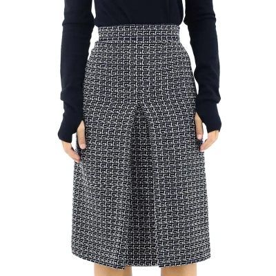 Gucci All-over Square G Patterned Midi Skirt In Multicolor