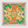 Gucci Flower Silk Square Towel In Multicolor