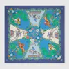 Gucci Allover Floral Print Silk Carré In Multicolor