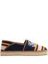 Gucci Leather-trimmed Espadrilles In Blue