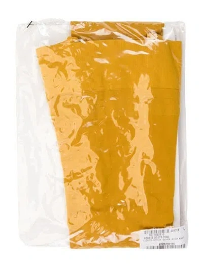 Pre-owned Gucci Amila Semi-sheer Tights W/tags In Yellow