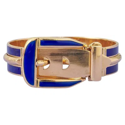 Pre-owned Gucci An 18k Gold  Buckle Bracelet In Multiple