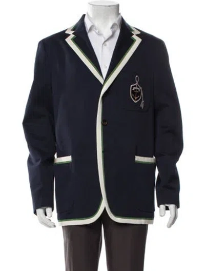 Pre-owned Gucci Anchor Crest Blazer In Blue