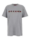 Gucci Cotton Jersey T-shirt With Print In Gray