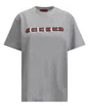 Gucci Cotton Jersey T-shirt With Print In Grey