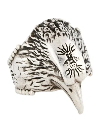 Pre-owned Gucci Anger Forest Eagle Ring In Multi