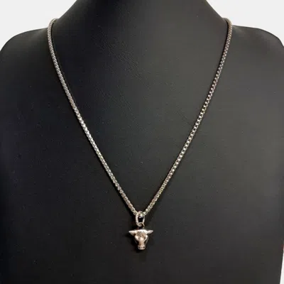 Pre-owned Gucci Anger Forest Silver Necklace In Multi
