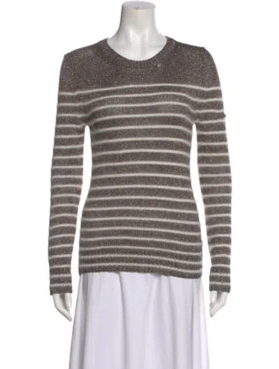 Pre-owned Gucci Angora Striped Sweater