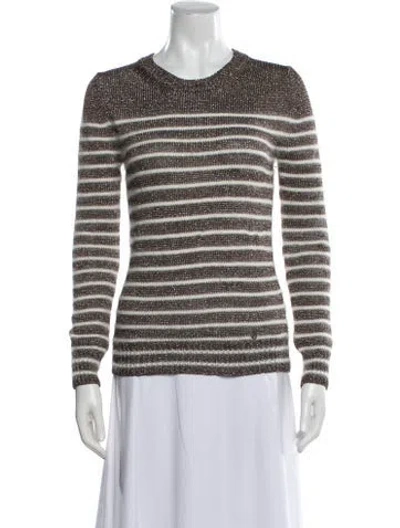 Pre-owned Gucci Angora Striped Sweater