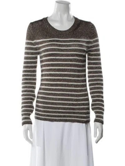 Pre-owned Gucci Angora Striped Sweater